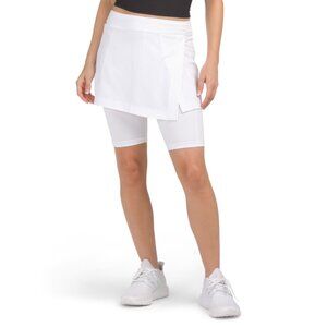 INPHORM White Uv Protective Ashley Performance Wrap Skort